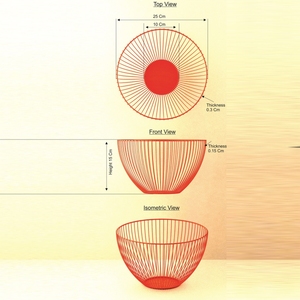 Plateau décoratif en bois et fer Couleur naturelle Plateau de taille moyenne pour mariage et décoration de table Fait à la main - Product Image 6