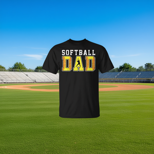 T-Shirt Vintage Retrò per Papà Appassionato di Softball, Giorno di Gioco in Famiglia, Idea Regalo Promozionale - Product Image 3