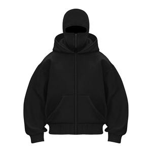Sudaderas con capucha de algodón 100%, Sudadera con capucha personalizada Unisex para hombre, sudadera deportiva informal de dos piezas para hombre con capucha de cara completa - Product Image 6
