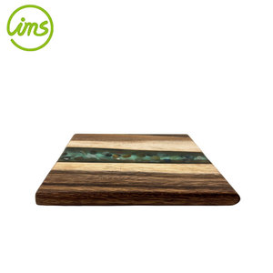 Epoxy Resin Acacia Wood Square Coaster <b>Trivet</b> - Product Image 4