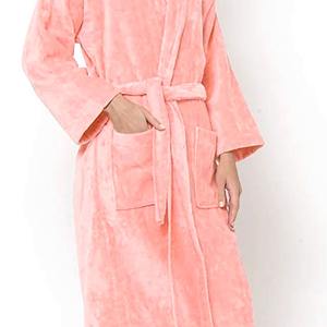 Albornoz de rizo de algodón de primera calidad suave absorbente de secado rápido para mujer Hotel Spa bata de calidad para mujer uso doméstico - Product Image 6