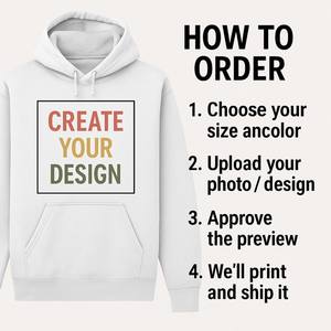 Sudaderas con Capucha de Forro Polar Grueso y Pesado para Mujer, con Estampado de Logotipo Personalizado, Bordado y Diseño de Bolsillo - Product Image 5