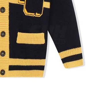 Cheap Price <b>Lightweight</b> Winter Casual Front Logo Women <b>Cardigan</b> Sweaters Private Label Plus Size 100% Cotton - Product Image 6