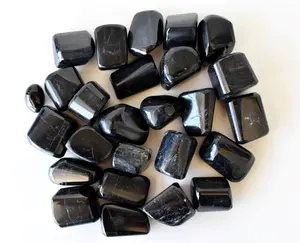 Wholesale High Quality Natural Black Tourmaline Tumble Stone For Healing Home Decoration From India