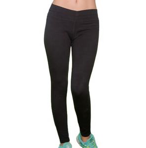 Pantalon de yoga personnalisé sans couture pour femme avec logo Tenue de fitness en spandex tricoté Legging de yoga contour avec positionnement de la taille - Product Image 1
