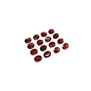 Pierre de grenat rouge naturel, qualité AAA, ovales facettées 6x8mm et 8x10mm, pierre précieuse en forme de cœur vert - Product Image 4