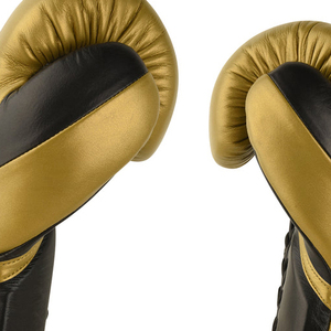 Gants de boxe dorés Gants de boxe en cuir d'entraînement Sparring Kickboxing - Product Image 5