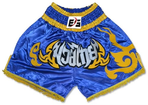 กางเกงขาสั้นผ้าซาตินสำหรับมวยไทยกางเกงขาสั้นแบบปักลายสำหรับใส่ชกมวย - Product Image 6
