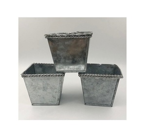 Hotel restaurante jardín decoración hierro Metal maceta nuevo diseño hecho a mano hogar y jardín maceta de la India - Product Image 3