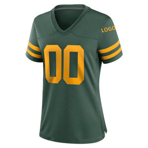 เครื่องแบบทีมฟุตบอลยุโรปเสื้อเจอร์ซีย์ปักลายแห้งเร็วระบายอากาศได้ดีขนาดพิเศษสไตล์อเมริกัน - Product Image 1