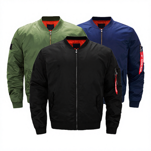 Chaqueta Bomber de Invierno para Hombre de Alta Calidad con Cuello Alto, Tejido de Ganchillo, Cierre de Cremallera, Logotipo Personalizado Bordado, Impresión, Impermeable - Product Image 6