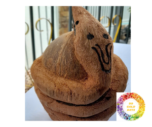 Traditional Monkey Coconut Art Handcrafted Coco Shell <b>Statues</b> Exclusive Monkey Coconut Decor from Vietnam Artisans For export - Product Image 4