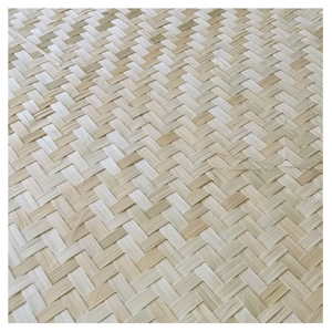 เสื่อทอไม้ไผ่งานศิลป์ทำมือสำหรับปูผนังและพาร์ทิชันในห้อง - Product Image 4