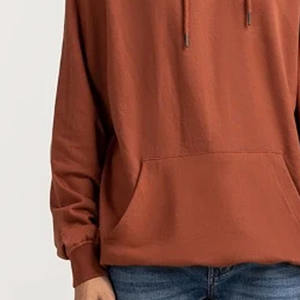 Customized 100% Cotton <b>Fleece</b> <b>Hoodie</b> for <b>Men</b> Solid Pattern oversize Pullover Sweatshirt with <b>Oversized</b> Hood for <b>men</b> - Product Image 4