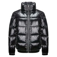 Dernier modèle de doudoune matelassée pour homme, respirante, imperméable, écologique, brillante, rembourrée, chaude pour l'hiver, avec fermeture éclair, style urbain et personnalisable