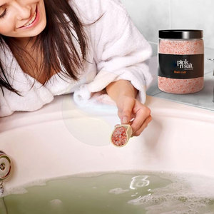 Sel de Bain Himalayen Biologique Pur à 100% de Haute Qualité Fait à la Main avec un Toucher Réel Logo Personnalisé SIAN ENTERPRISES Fabriqué au Pakistan - Product Image 2