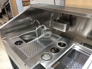 Station de préparation de cocktails portable, bar à cocktails mobile, stations de bar à cocktails aux États-Unis, chariot de nourriture pour cocktails - Product Image 2