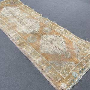 Turkish Vintage <b>Rug</b>, 3.5x9.5 ft <b>Runner</b> <b>Rug</b>, Brown Moroccan <b>Rug</b> - Product Image 2