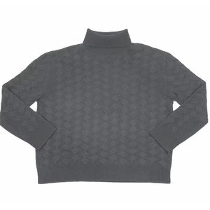 ODM เสื้อสวมหัวแฟชั่นของผู้หญิงเสื้อถักนิตติ้งปกสูงแขนยาวทรงหลวมทำตามสั่ง - Product Image 1