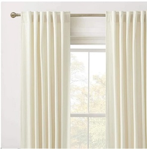 High Quality Luxury Indian Soft Ivory Velvet <b>Curtain</b> Stonewash Velvet <b>Curtain</b> - Product Image 1