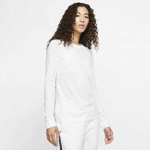 Haute qualité 100% coton femmes à manches longues T-Shirt Logo personnalisé imprimé épais unisexe Style décontracté plaine teint patchs décoration - Product Image 1