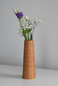 Jarrón de madera para decoración del hogar Jarrón de madera minimalista - Product Image 4