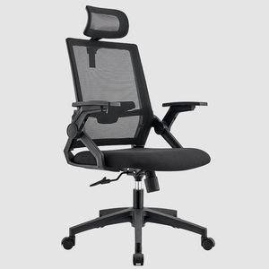 Allinhome S3002 Standard sedia da ufficio nera con poggiatesta regolabile Design moderno per studio prodotto - Product Image 2