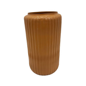 Vaisselle à l'aspect étonnant Vase à fleurs décoratif en fer pour la décoration de la maison et du mariage Vase en métal de couleur orange fait à la main en vrac - Product Image 3