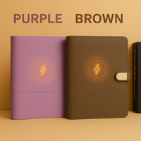 LABON Carnet intelligent personnalisé avec logo, Powerbank sans fil, stylo et tasse isotherme, Banque d'alimentation USB, Cadeaux personnalisés, Souvenirs pour invités