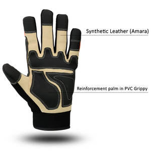 Guantes DE TRABAJO mecánicos antideslizantes de nuevo estilo, superventas, guantes de trabajo de seguridad mecánica de alta calidad, guantes de cuero de Pakistán - Product Image 5