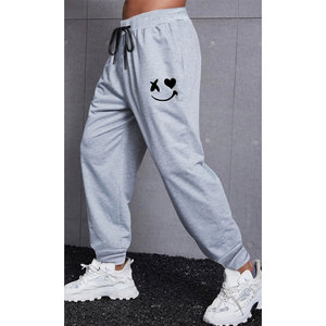 New Arrival Men's Plus Size 100% Cotton Joggers <b>Drawstring</b> Casual Washed Style Pants and <b>Trousers</b> Straight Pattern - Product Image 1