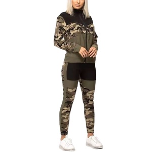 Nuevo Diseño, Chándal Deportivo para Mujer con Estampado de Camuflaje Sublimado, Último Estilo, Chándales con Cremallera para Mujer, Nueva Moda, CP-WTS-10 - Product Image 5