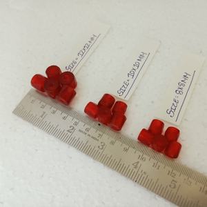 Custom Made Red Faceted Russian Trade <b>Beads</b> in Size 8 mm Onwards in Shiny <b>Color</b> Ideal for Jewelry Designers - Product Image 3
