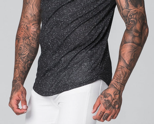 Camiseta de Manga Corta con Estampado por Sublimación Personalizada al por Mayor, Diseño 2025, Camiseta Larga con Dobladillo Curvo para Hombre - Product Image 6