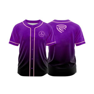 Venta al por mayor de uniformes deportivos para jóvenes camisetas de béisbol de poliéster impresas personalizadas camisetas transpirables de talla grande conjunto de técnica de bordado - Product Image 4