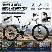 Vélo de montagne tout suspendu 27,5 pouces, cadre en alliage d'aluminium, 24, 27, 30 vitesses, frein à disque hydraulique, VTT adulte, OEM