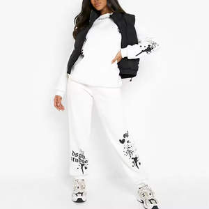 Survêtement pour femmes de haute qualité pour le jogging, survêtement décontracté 100% coton, fabrication en gros pour femmes OEM - Product Image 3