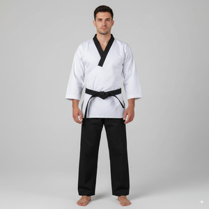 Directo de fábrica personalizado hombres uniformes de entrenamiento de artes marciales transpirable BJJ Jujitsu Gi Taekwondo Karate Gi venta al por mayor trajes marciales - Product Image 3