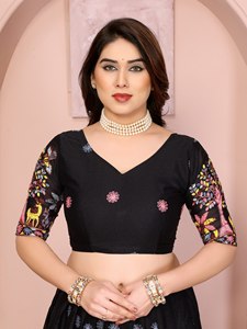 Lehenga Choli Moderno con Bordado para Mujer Adulta, Ropa de Fiesta, Hecho de Seda Georgette Fox de Alta Demanda, Diseño Moderno - Product Image 6