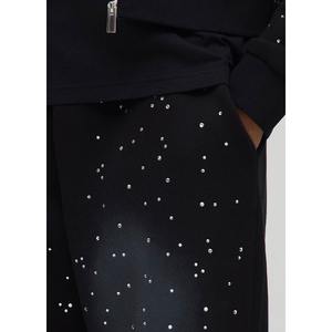 Suministro directo de fábrica Cintura elástica Nuevo estilo Pantalones de diamantes de imitación Nueva llegada Logotipo personalizado Hombres Pantalones de diamantes de imitación - Product Image 6