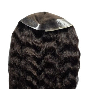 Topper de Cabello Humano Remy 100% con Ondas Profundas y Monofilamento para Mujer, Cabello Taz BD Importado de Bangladés - Product Image 2