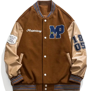 Venta caliente Versity Chaquetas Custom Cool Style Fleece Winter Versity Chaquetas Béisbol Bomber Versity Chaquetas para hombres - Product Image 1