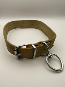 Super cuero genuino hecho a mano 360 giratorio Tan producción especial Collar de perro Precio Rendimiento Producto Collar de perro - Product Image 6