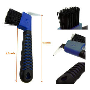 Pic à sabot avec brosse Grattoir à sabot pour chevaux Grattoir à pied de cheval pour chevaux Brosse à sabot - Product Image 2