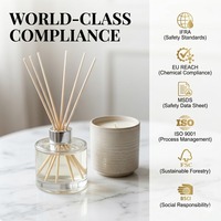 Difusor de Aromas de Larga Duración, Venta al Por Mayor, Etiqueta Privada Personalizada, 500 ml, Ecológico