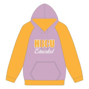 Sweat à capuche à manches raglan en lavande, éducation HBCU, broderie en chenille, sororité grecque Divine Nine, vêtements personnalisés, logo personnalisé, sweat à capuche tendance - Product Image 2