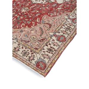 Tapis en laine noués à la main de grande taille, style vintage, motif médaillon rouge et orange, pour salon ou couloir - Pae-2013 - Product Image 2