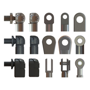 ZT113 Kit dudukan ujung mata logam baja tinggi, perangkat keras ujung batang pipa baja nikel berlapis seng kompresi Loop Gas pegas M8 M10 - Product Image 4