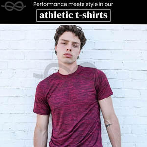 Camisetas de cuello redondo para hombre Dry Fit Activewear Running Gym and Workout Camiseta de rendimiento de secado rápido con tela transpirable - Product Image 5