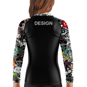 Maillot de bain d'été de qualité supérieure pour bébés filles Maillot de bain une pièce taille haute respirant à séchage rapide avec logo sur le devant - Product Image 3